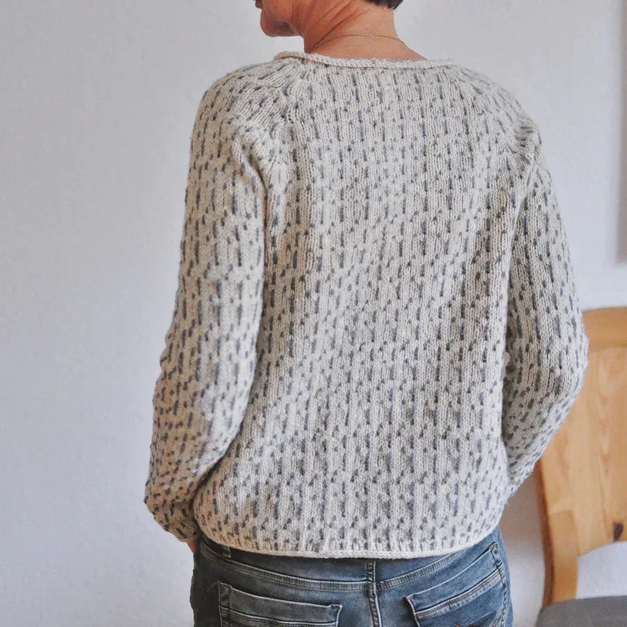 Ilonka - Gemütlicher eleganter Strickpullover für Damen