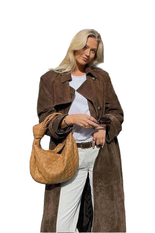 Pia – Eleganter Trenchcoat Mit Gürtel Und Revers