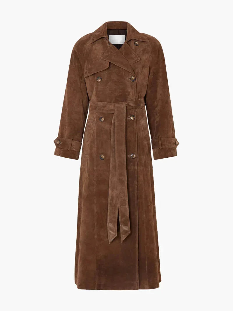 Pia – Eleganter Trenchcoat Mit Gürtel Und Revers