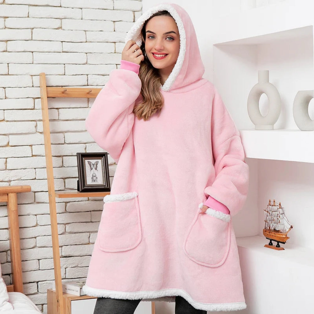 Enya - Damen Hoodie Decke Für Gemütliche Winterabende