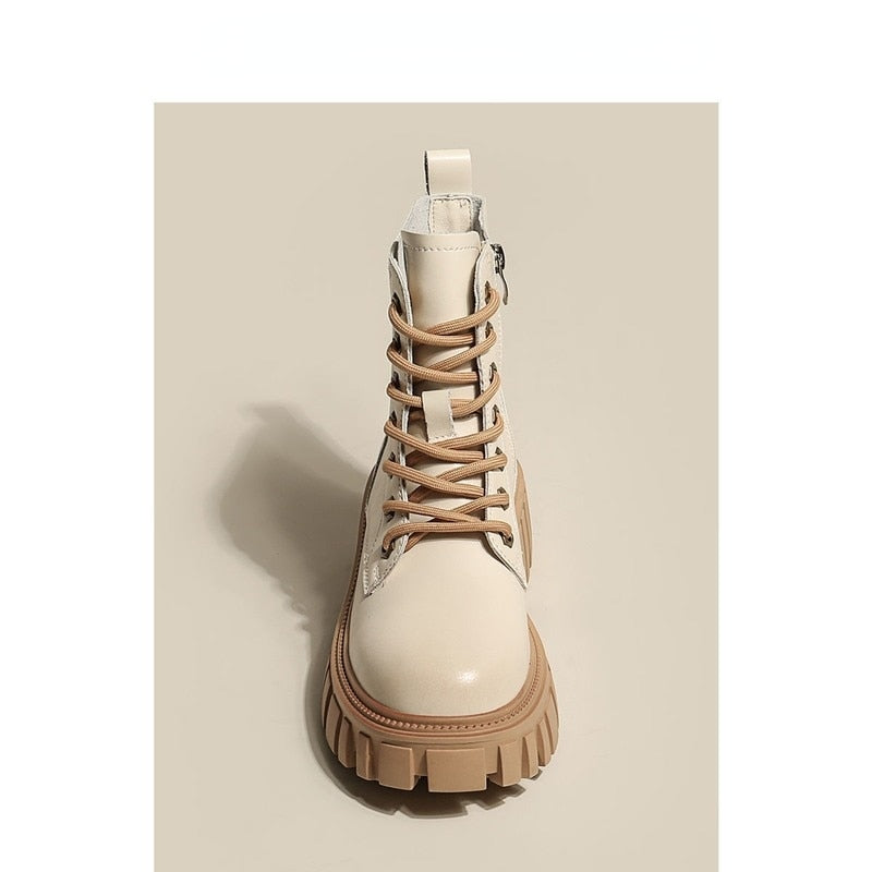 Hedda – Herbstliche Plateaustiefel Damen Elegant & Modern