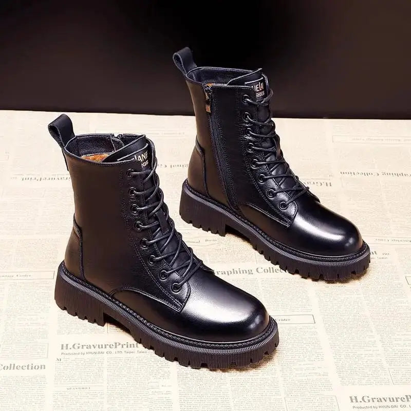 Tanja - Stiefel Premium Leder Warm Elegant Rutschfest