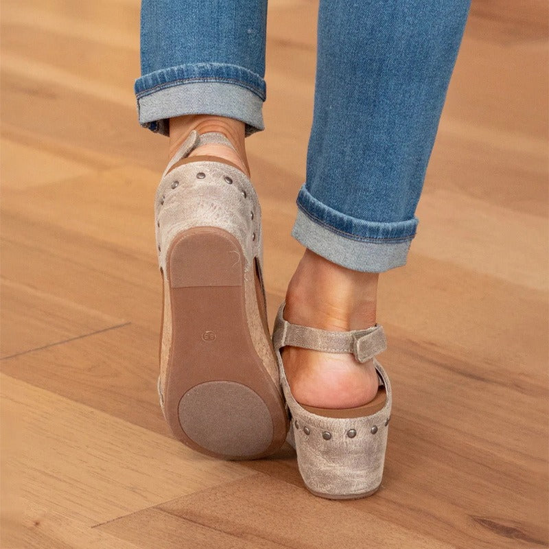Lila - Orthopädische Ledersandalen