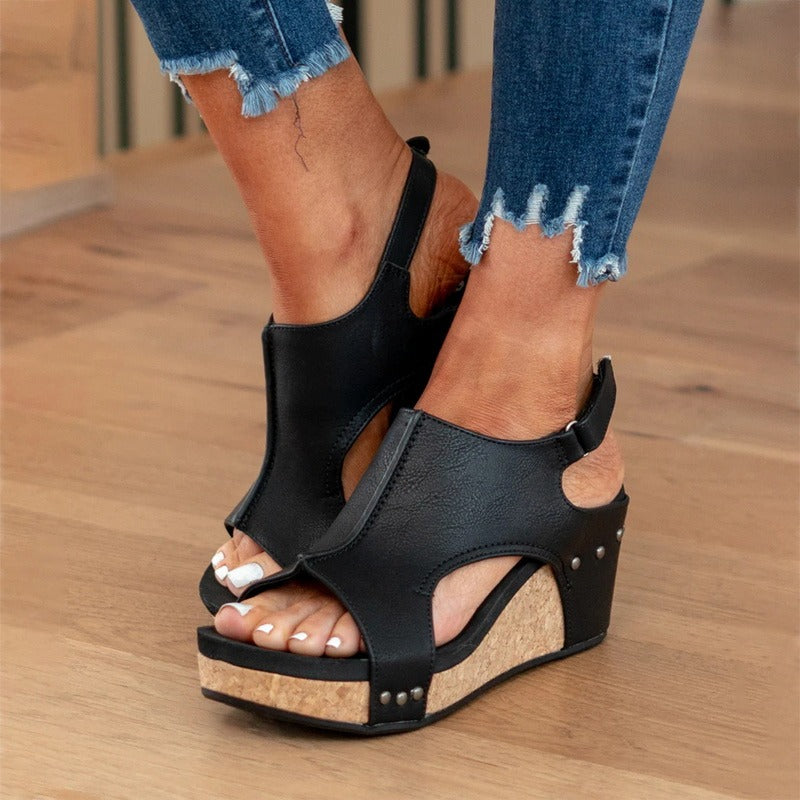 Lila - Orthopädische Ledersandalen
