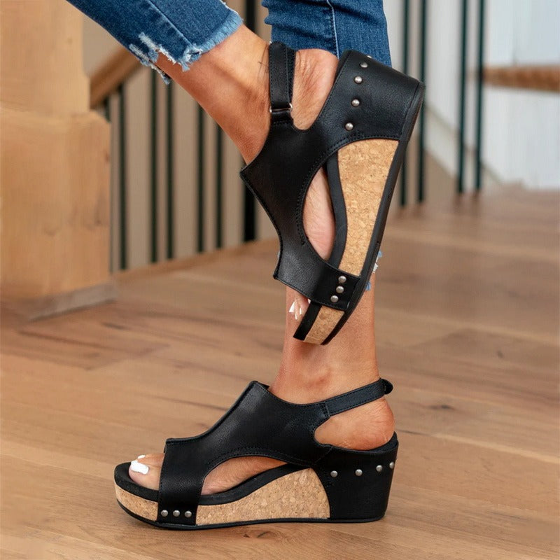 Lila - Orthopädische Ledersandalen