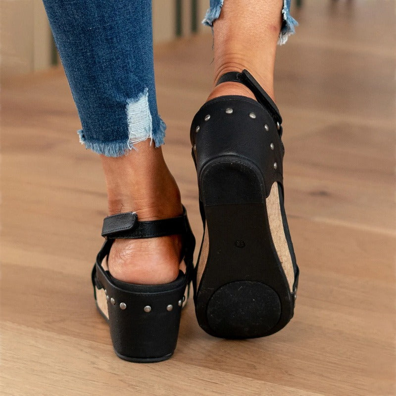 Lila - Orthopädische Ledersandalen