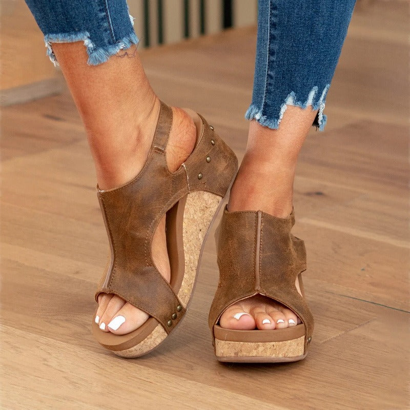 Lila - Orthopädische Ledersandalen