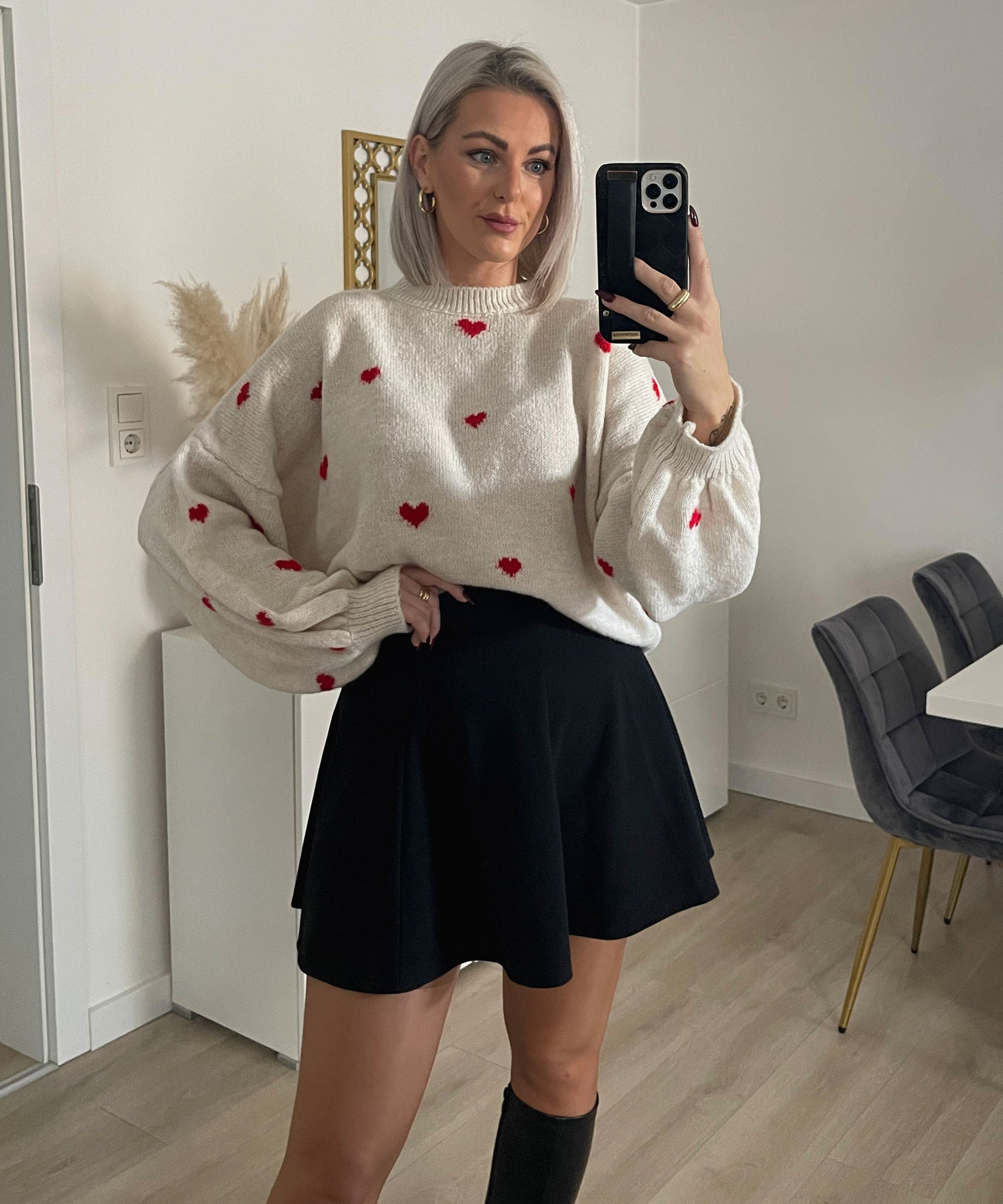 Joslin - Oversize Pullover Rot