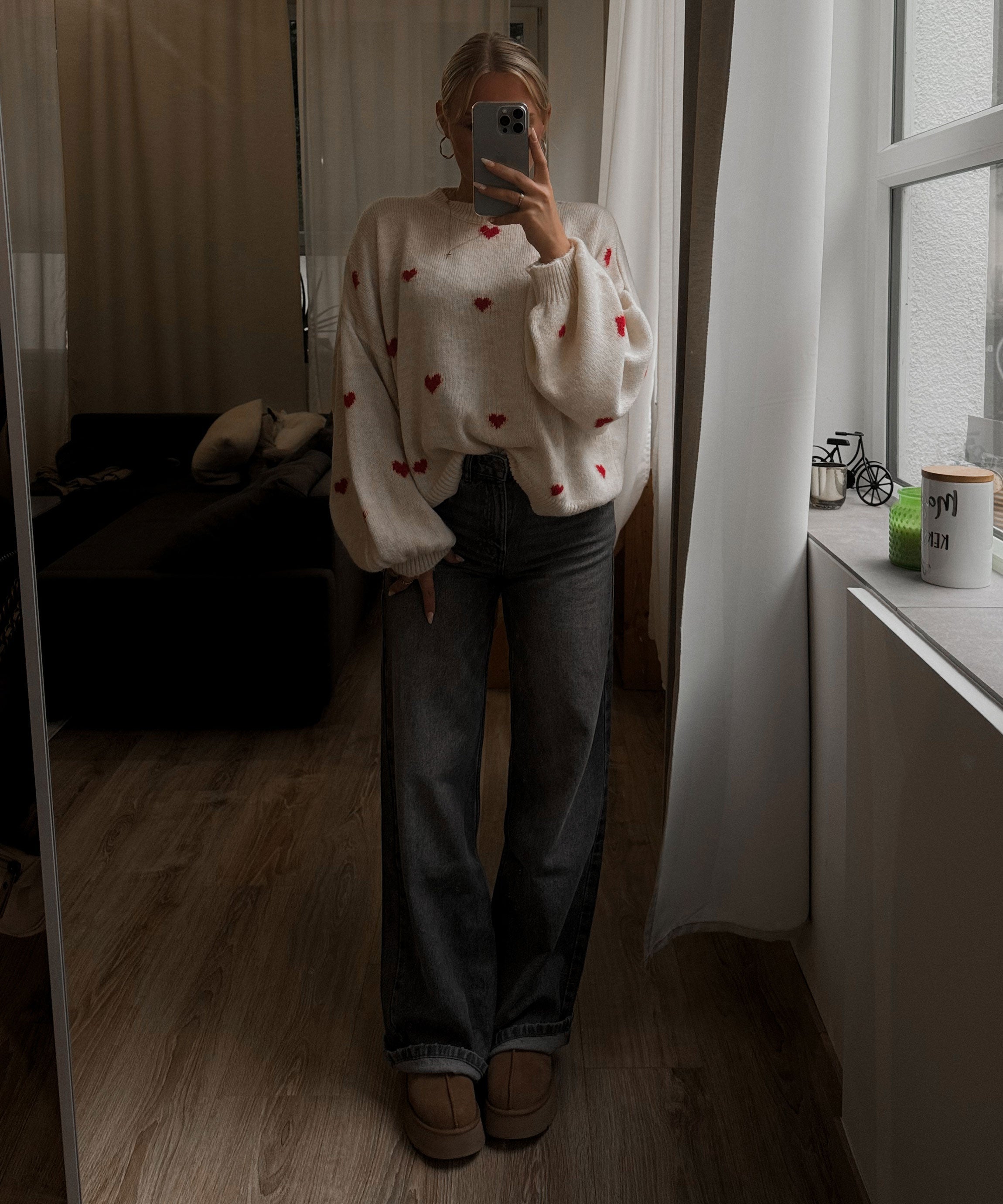 Joslin - Oversize Pullover Rot