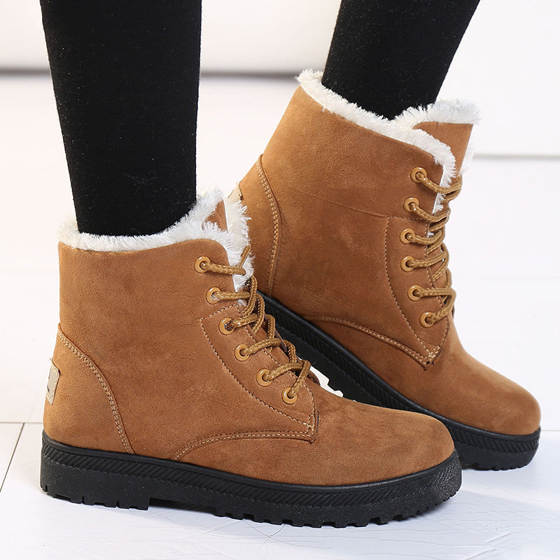 Bernhild - Fleecegefütterte Damen Schneestiefel Winterwarm
