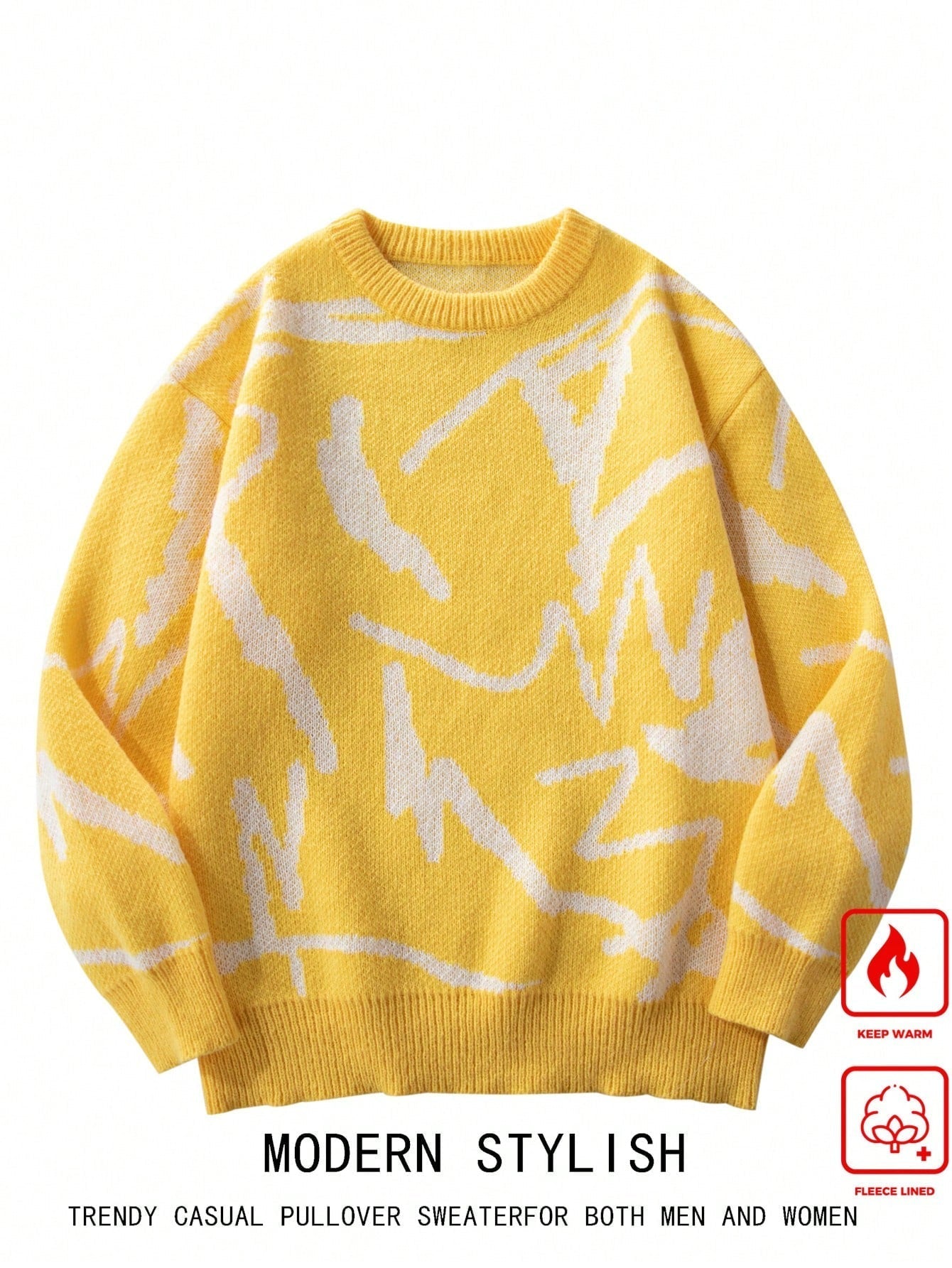 Petar - Herrenpullover mit winterlichem Print