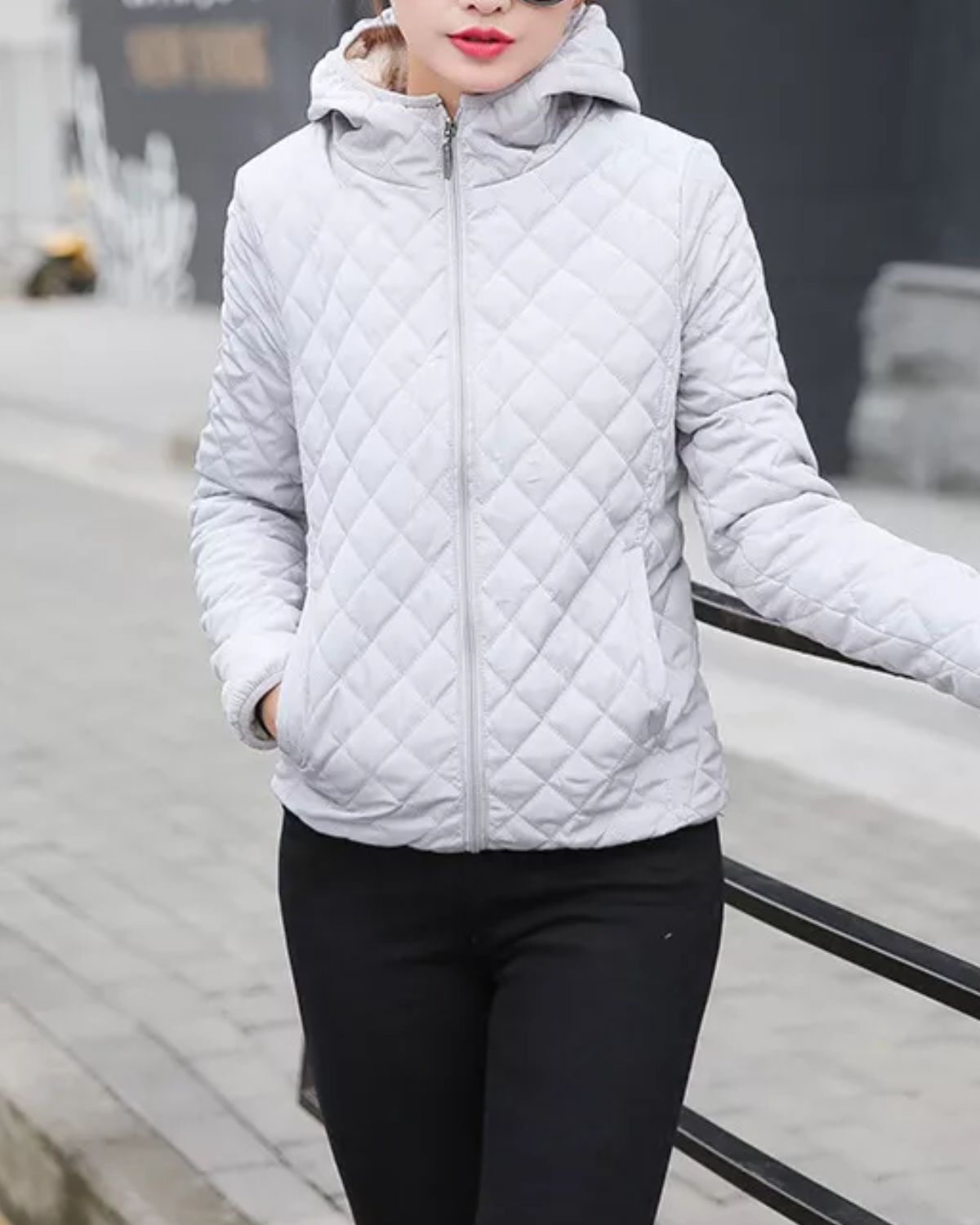 Helena – Stilvolle Winterjacke in Olivgrün