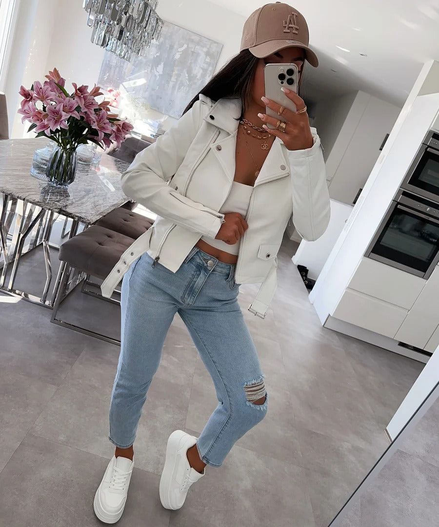 Tiara - Elegant Lederjacke