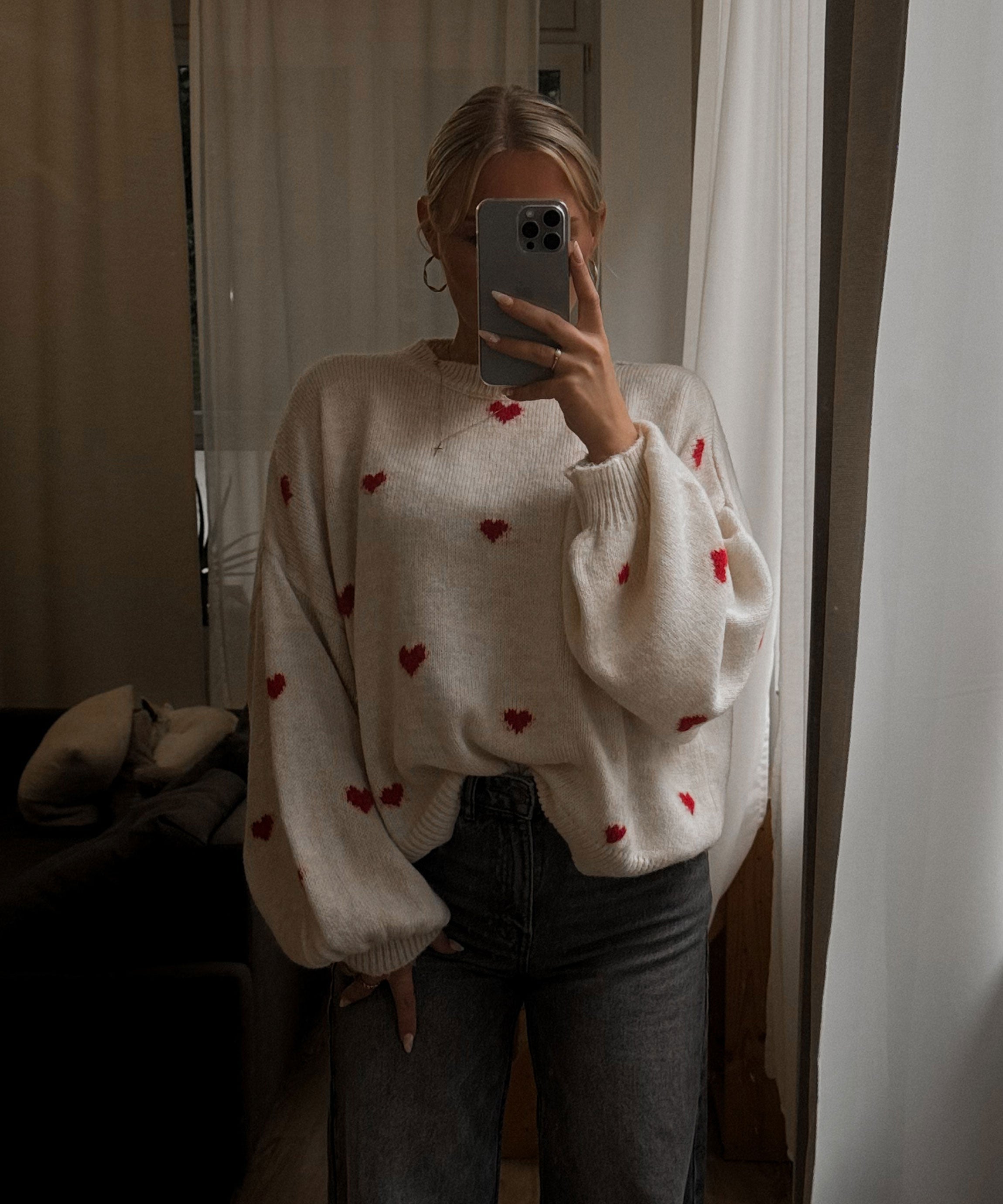 Joslin - Oversize Pullover Rot