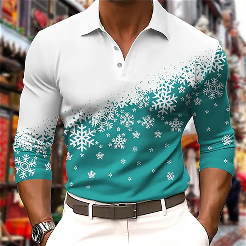 Maxy – Weihnachts-Polo mit langen Ärmeln