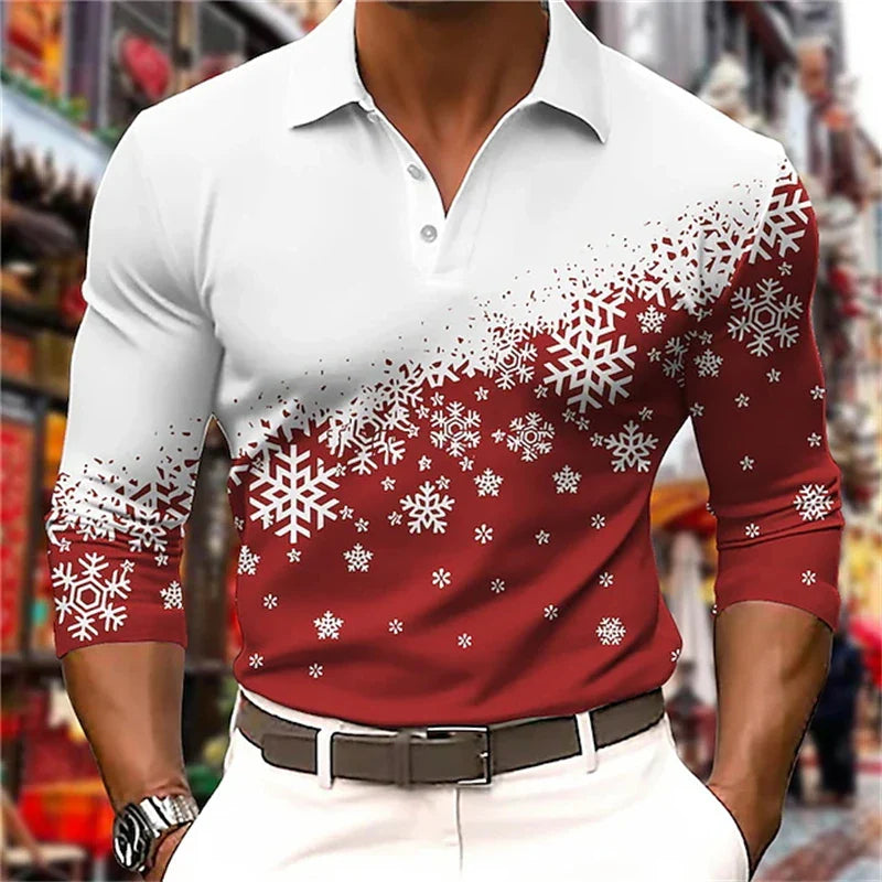 Maxy – Weihnachts-Polo mit langen Ärmeln