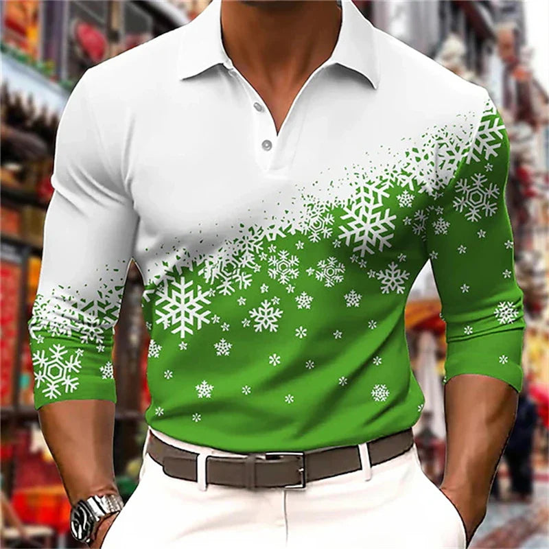 Maxy – Weihnachts-Polo mit langen Ärmeln