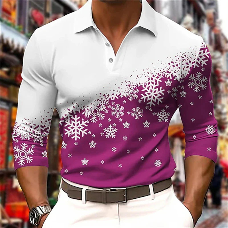 Maxy – Weihnachts-Polo mit langen Ärmeln