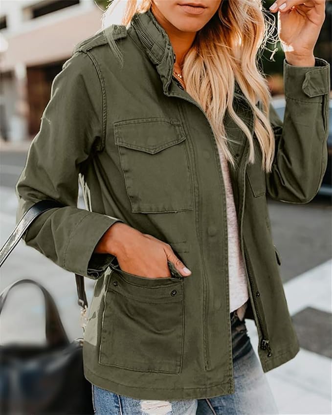 Alina – Moderne Jacke Mit Reißverschluss Für Damen