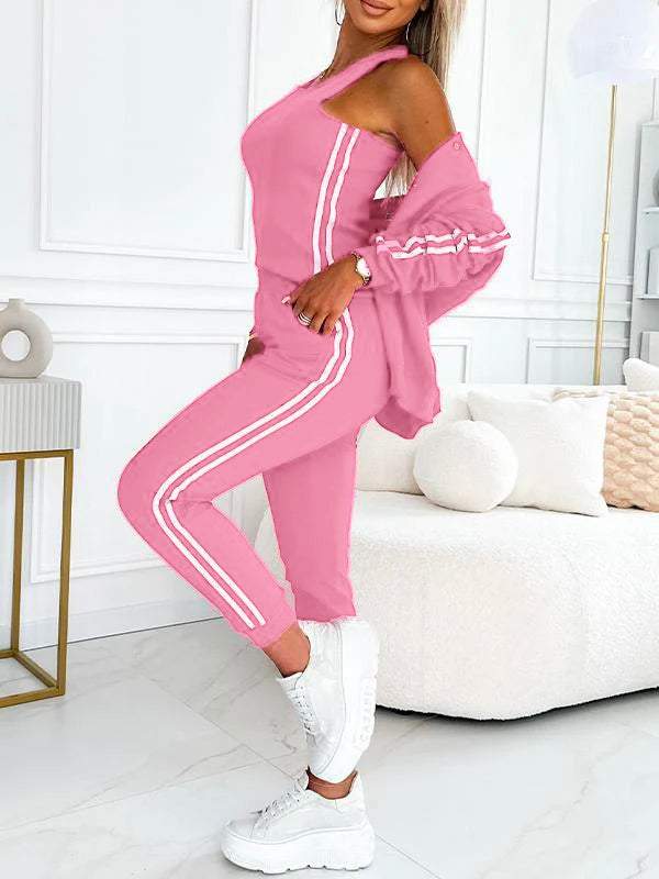Valma - Set 3 Teilig Gestreift Jacke Modern