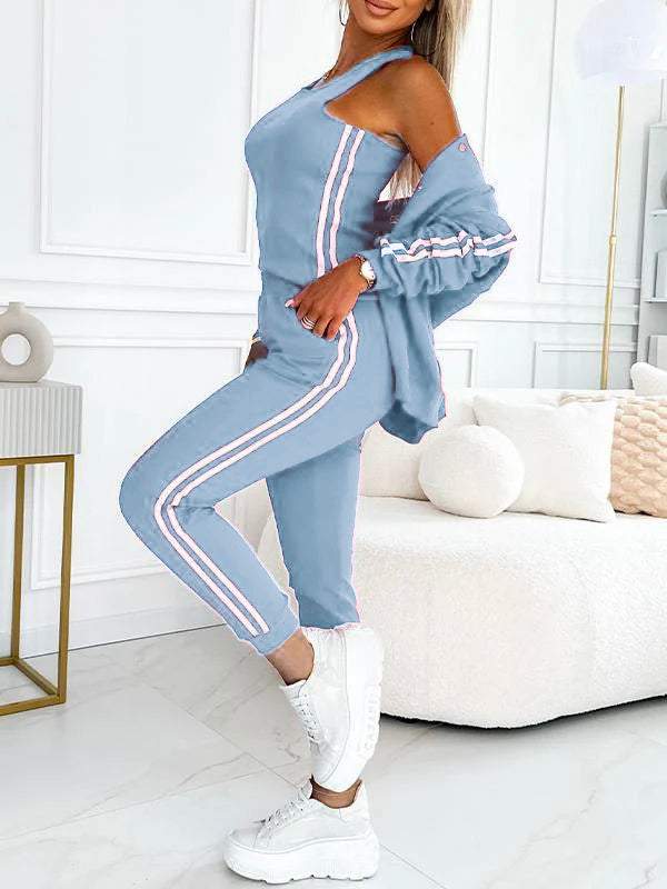Valma - Set 3 Teilig Gestreift Jacke Modern