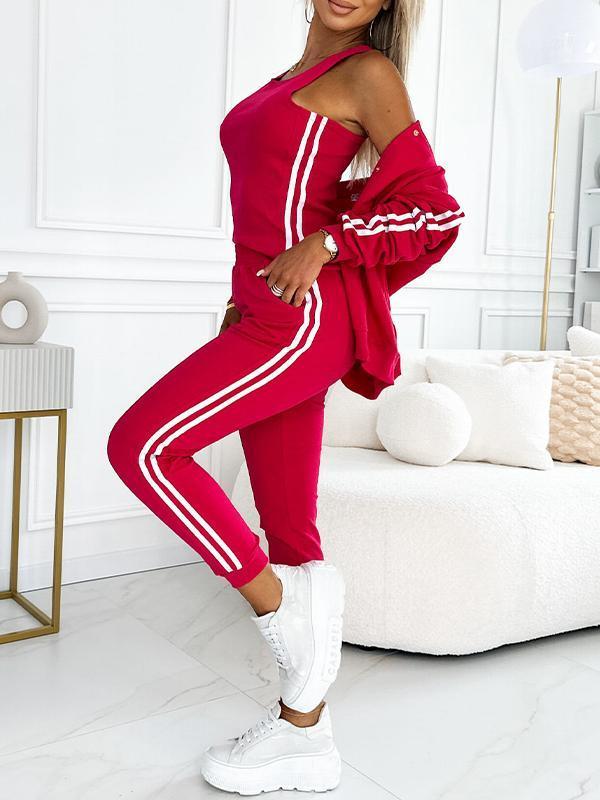 Valma - Set 3 Teilig Gestreift Jacke Modern