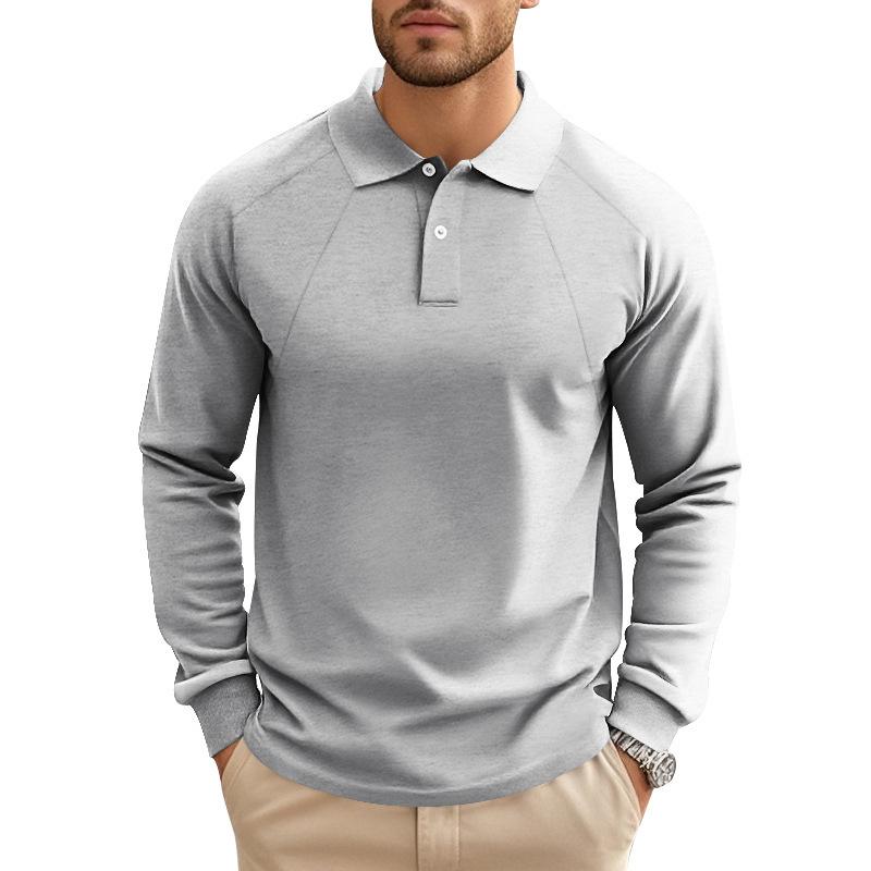 Robin – Poloshirt Herren Langarm Raglan Ärmel Lässig