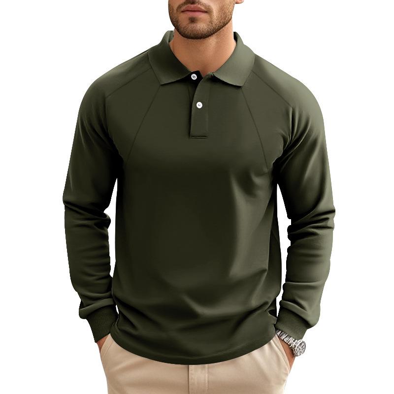 Robin – Poloshirt Herren Langarm Raglan Ärmel Lässig