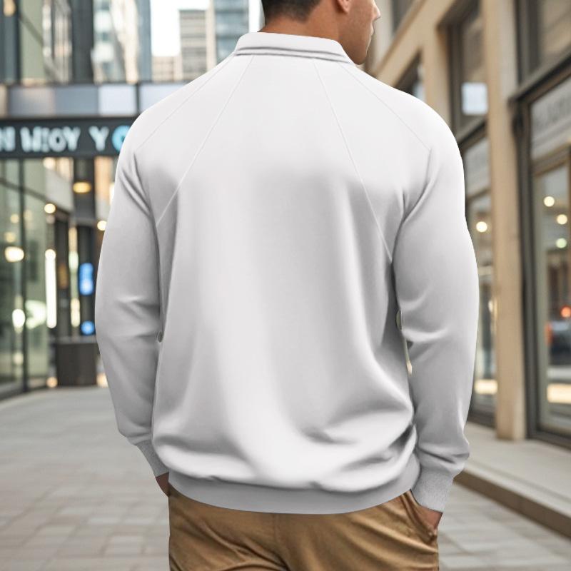 Robin – Poloshirt Herren Langarm Raglan Ärmel Lässig