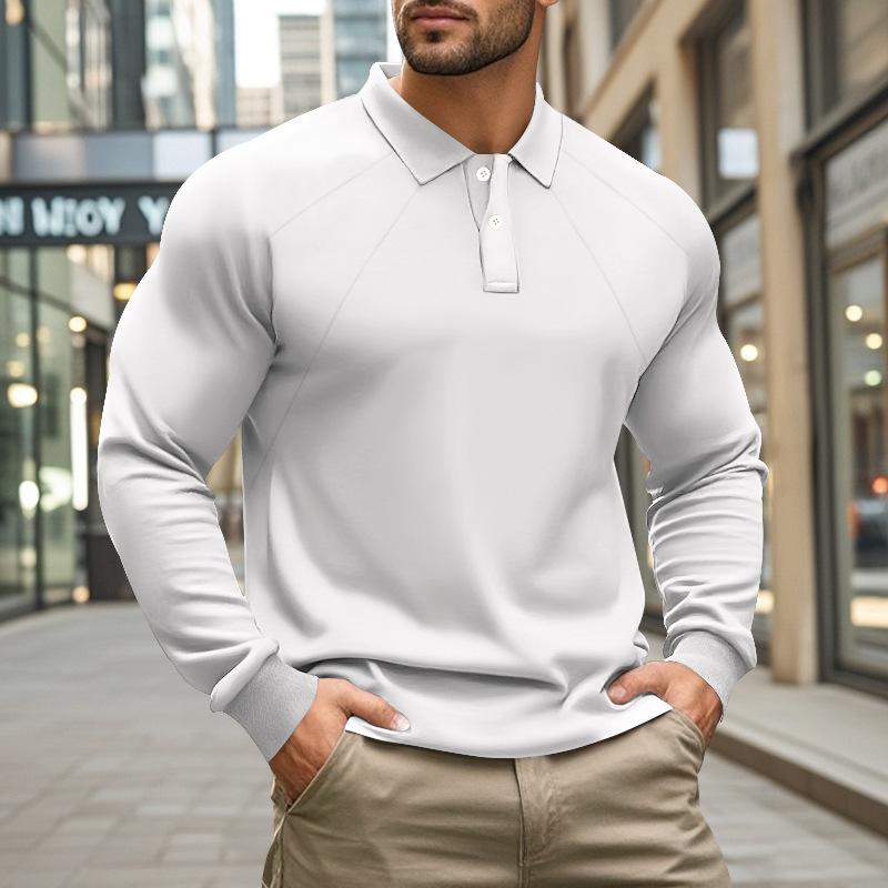 Robin – Poloshirt Herren Langarm Raglan Ärmel Lässig