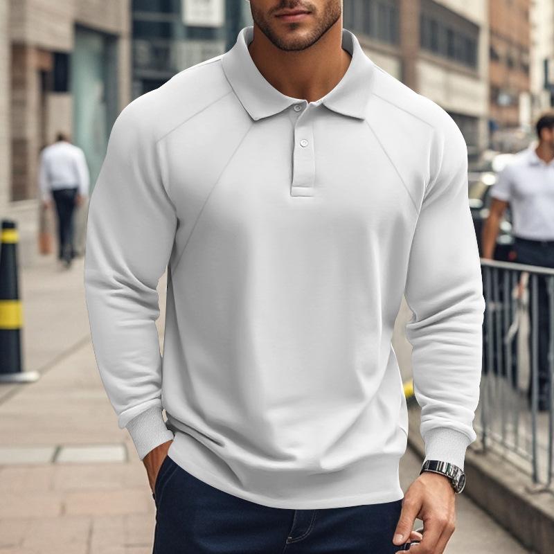 Robin – Poloshirt Herren Langarm Raglan Ärmel Lässig