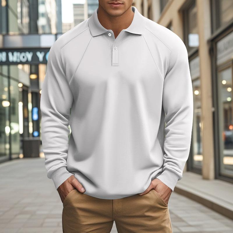 Robin – Poloshirt Herren Langarm Raglan Ärmel Lässig