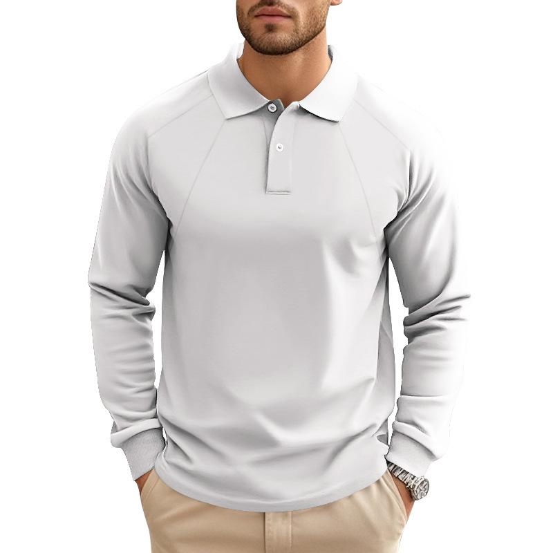 Robin – Poloshirt Herren Langarm Raglan Ärmel Lässig