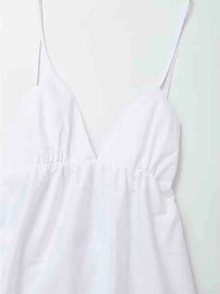 kf-Zuzana – Fließendes Sommerkleid mit schmalen Trägern Weiß 1-Sexy-Backless-Midi-Dress-Sleeveless-V-Neck-Dress-2023-Fashion-Summer-Woman-Causal-Loose-Beach-Dress