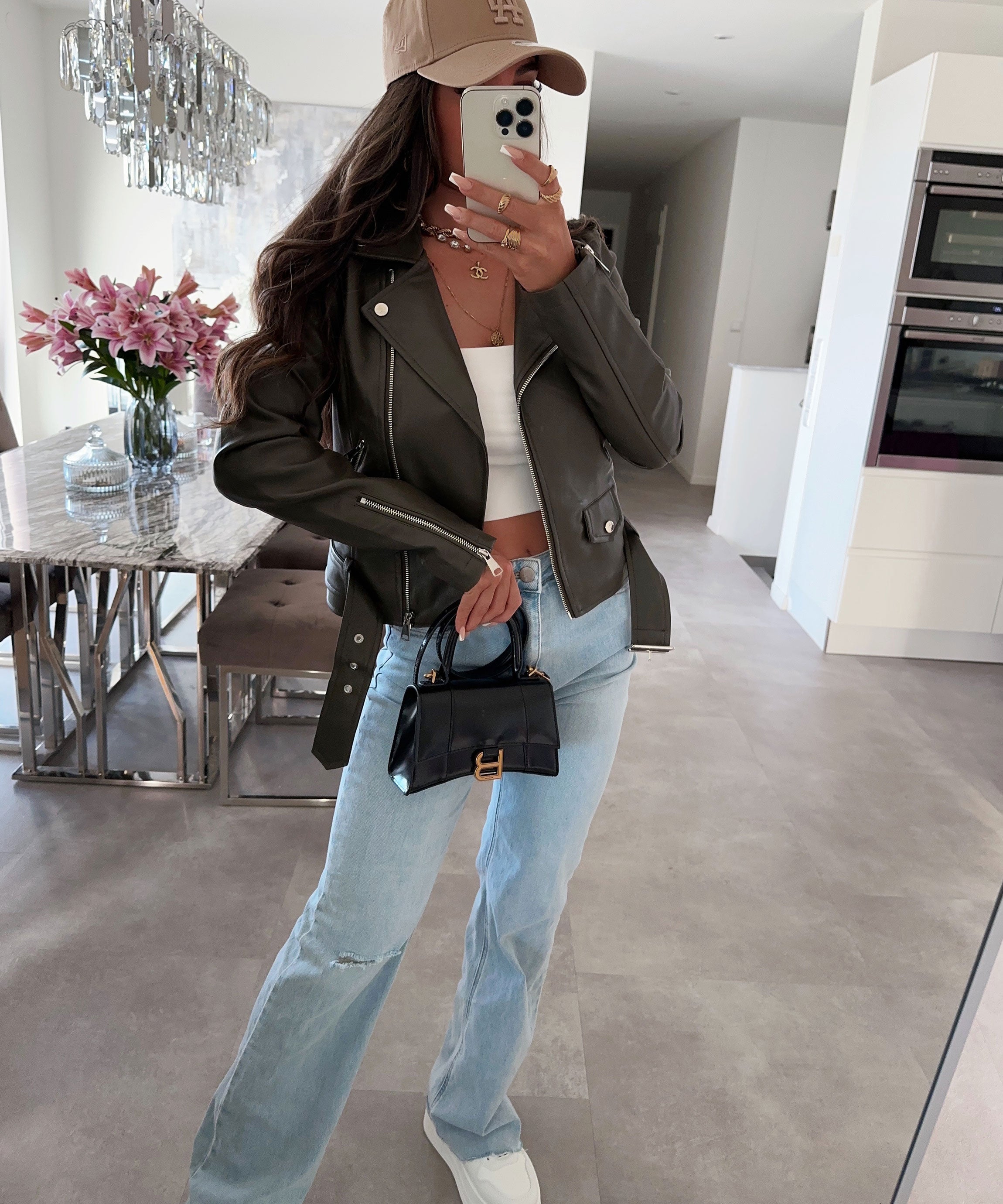 Tiara - Elegant Lederjacke