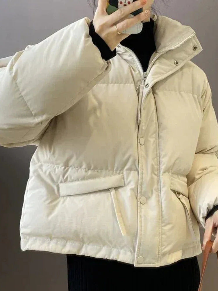 Danna - Klassische Damen-Winterjacke in Glanzoptik