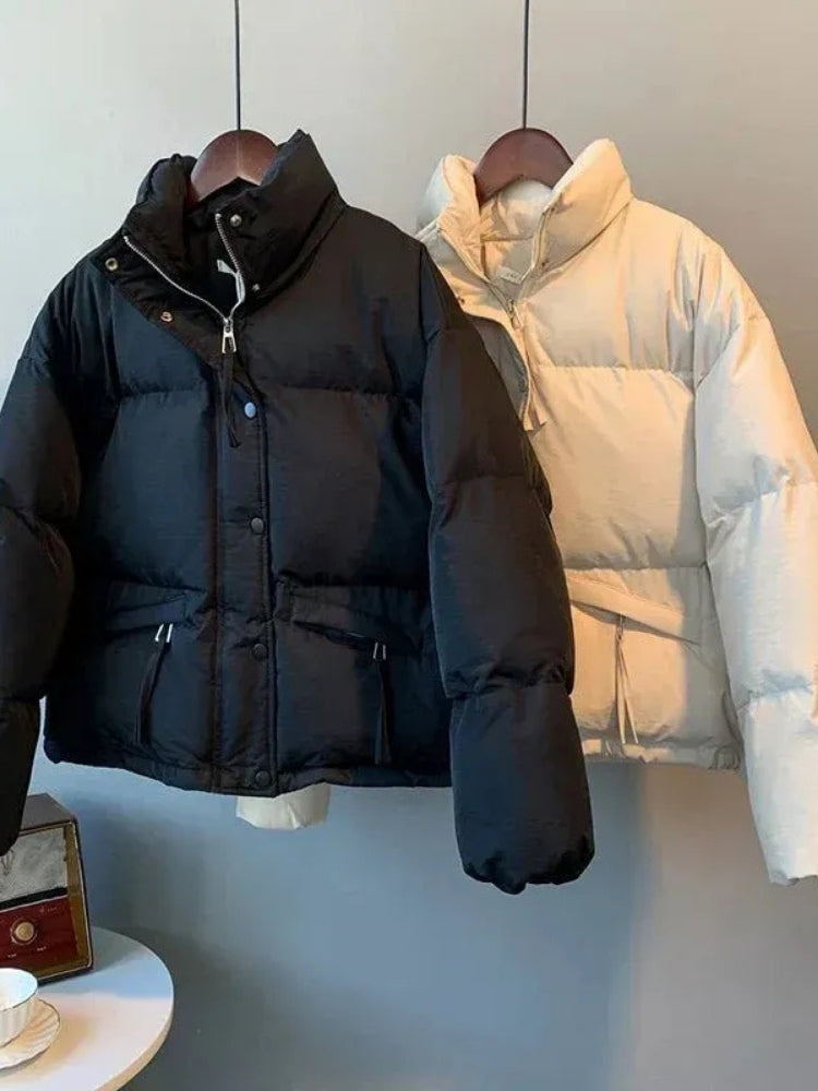 Danna - Klassische Damen-Winterjacke in Glanzoptik