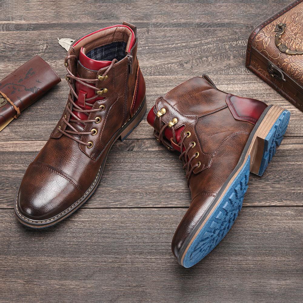Connor - Handgefertigte Premium-Leder-Oxford-Stiefel