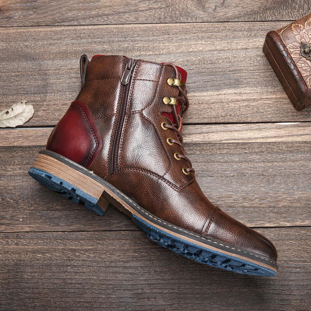 Connor - Handgefertigte Premium-Leder-Oxford-Stiefel