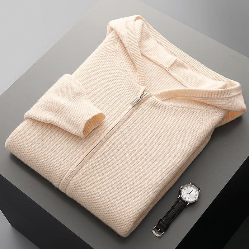 Leopold - Weicher Merino Zip Up Herren Ganzjährig