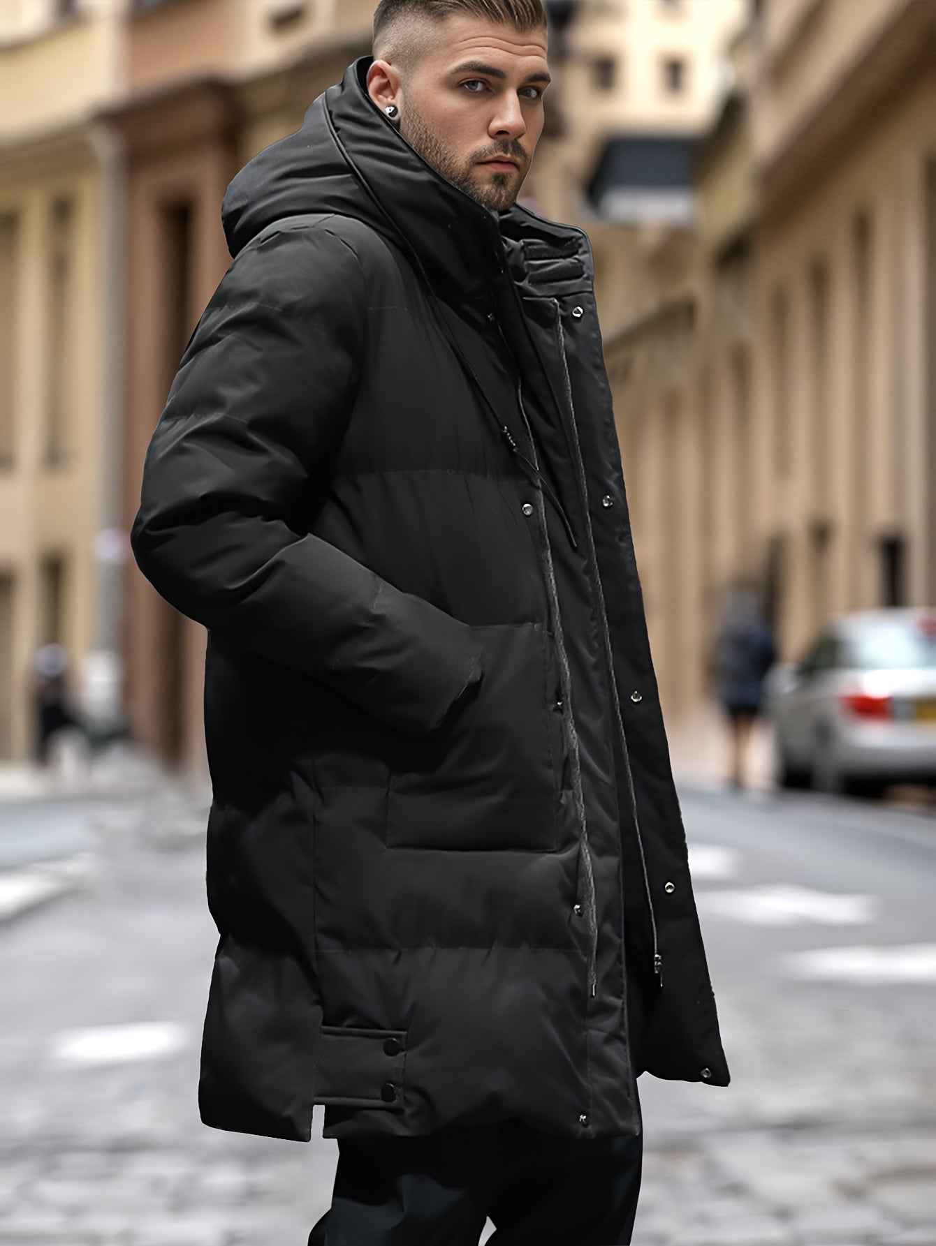 Otto – Langer Wintermantel Mit Verstecktem Reißverschluss