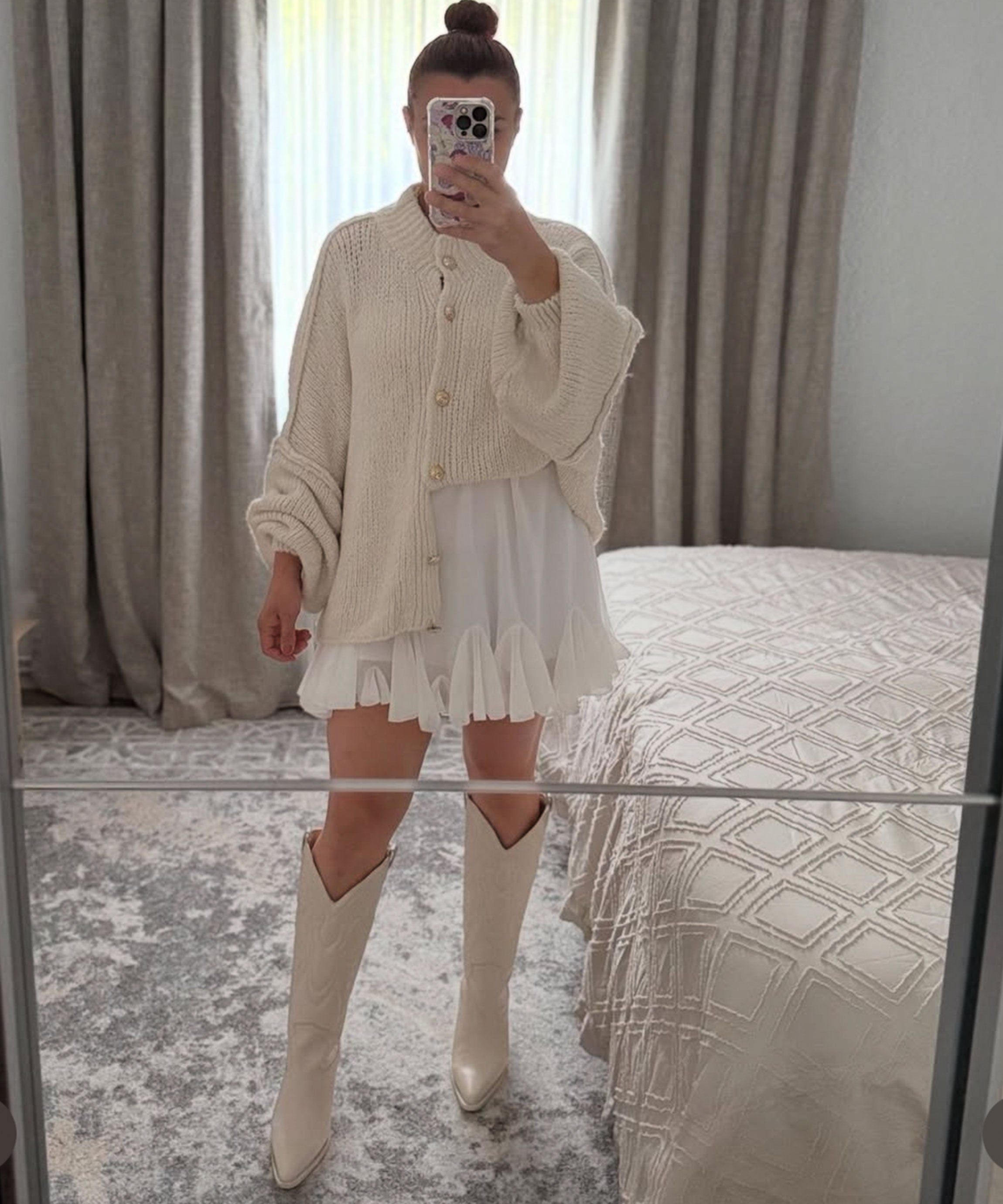 Valerie – Lässige Oversize-Strickjacke