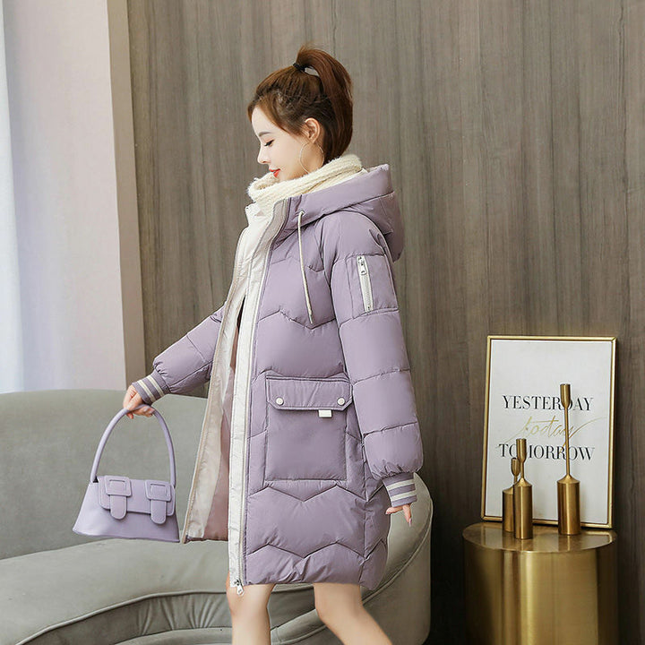 Berthe - Eleganter Damen Wintermantel mit Kapuze