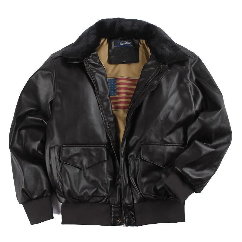 Hansjörg – Vintage Winter Motorradjacke für Herren
