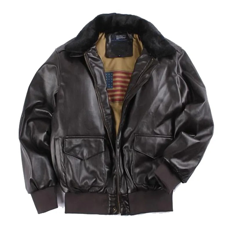 Hansjörg – Vintage Winter Motorradjacke für Herren