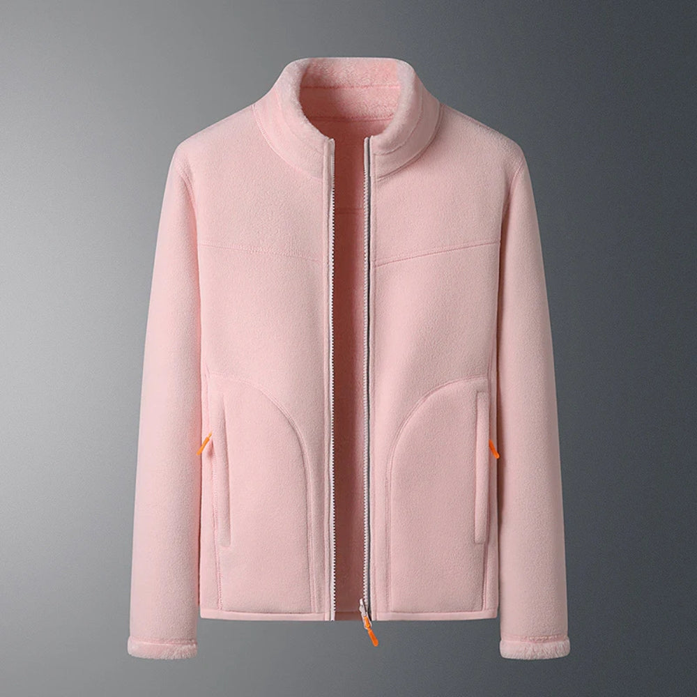 Dalia - Damen Fleece Winterjacke mit Taschen