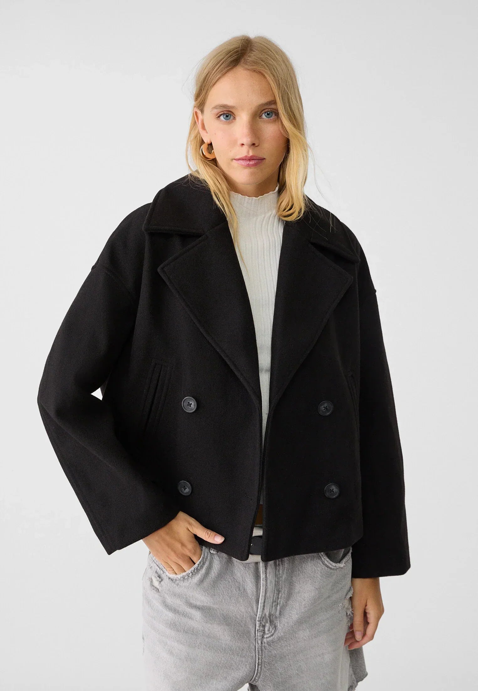Vincenza - Kurze Zweireihige Jacke für Damen