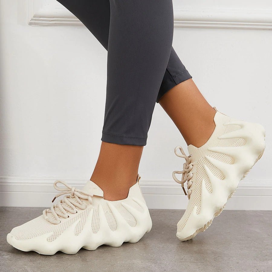 Amaya - Einzigartige, stylische Sneaker Beige 1