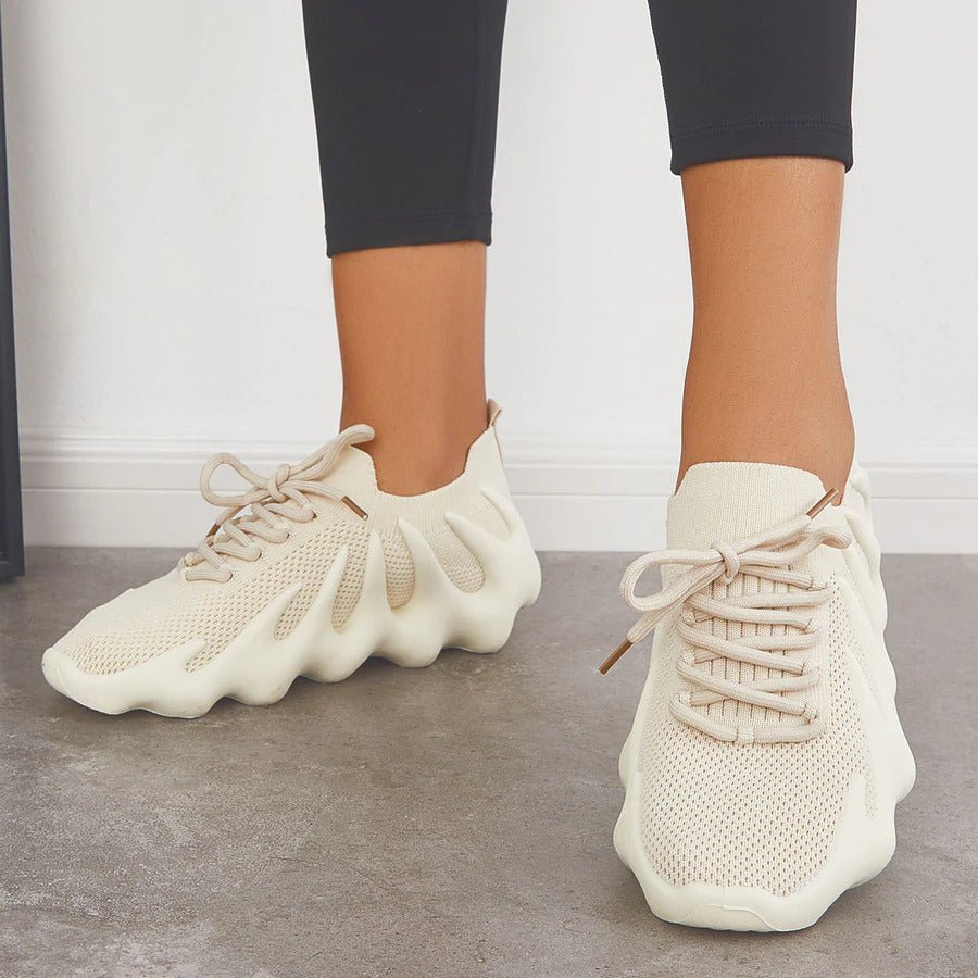 Amaya - Einzigartige, stylische Sneaker Beige 2