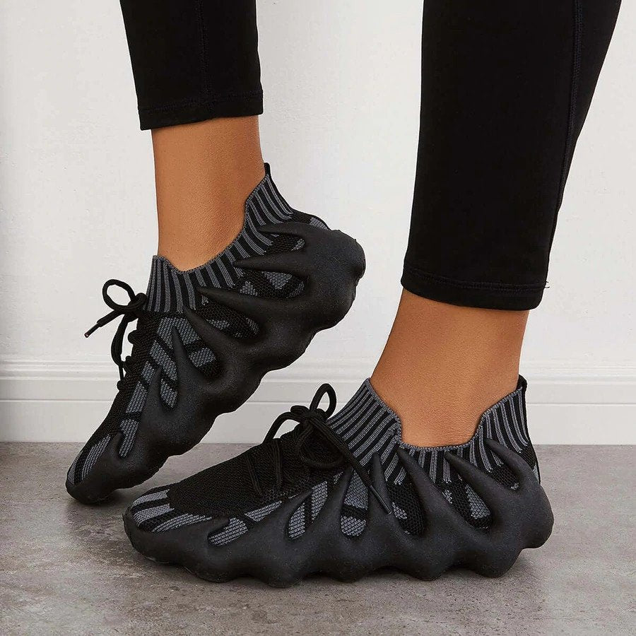 Amaya - Einzigartige, stylische Sneaker Dunkelgrau 4